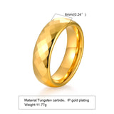 High Quality Multi-faceted Rhombus 4mm/6mm Tungsten Wedding Rings for Couples - Men Women Promise Engagement Jewelry