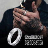 High Quality Anti Scratch 5mm Classic Tungsten Rings for Men - Simple Classic Male Bridegroom Wedding Bands,