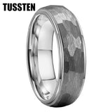 New Arrival Classic Domed Hammer 6MM/8MM Tungsten Men and Women Wedding Comfort Fit Bands Rings Fashion Jewelry
