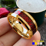 New Arrival High Quality 8MM Dragon Ring Tungsten Wedding Bands For Men and Women - Classic Jewelry