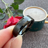 High Quality Polished Brushed Flat 6MM/8MM Tungsten Comfort Fit Wedding Bands for Men and Women Rings