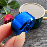 Super Beveled Edges Matte Finish Gold 10/12MM Tungsten Carbide Rings for Men Women, Fashion Engagement Wedding Bands