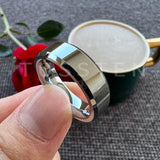 Wonderful High Polished Beveled Finish 6/8MM Men Women Tungsten Comfortable Fit Engagement Wedding Band Rings