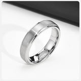 High Quality Anti Scratch 5mm Classic Tungsten Rings for Men - Simple Classic Male Bridegroom Wedding Bands,
