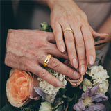 Fascinating Gold Color 4/6mm Tungsten for Men Women Classic Wedding/Engagement Couple BandS Special Jewelry