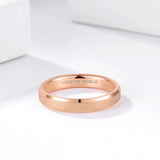 Popular Rose Gold Frosted Matte Brushed 4mm 6mm Tungsten Carbide Rings For Women, Men Wedding Engagement Bands