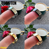 Wonderful High Polished Beveled Finish 6/8MM Men Women Tungsten Comfortable Fit Engagement Wedding Band Rings