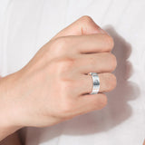 Gorgeous Dome Polished Zircon Horizontal Rosegold Groove 8mm Tungsten Carbide Steel Ring for Men Wedding Jewelry