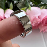 I Love You Engraved 6/8/10/12mm Fashion Tungsten Trendy Comfort Fit Wedding Engagement Band for Men and Women