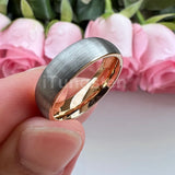 Superb Domed Band Laser Engraved 4/5/6/7/8/10mm Men Women Tungsten Carbide Comfort Fit Rings - Dailylife Jewelry
