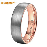 Superb Domed Band Laser Engraved 4/5/6/7/8/10mm Men Women Tungsten Carbide Comfort Fit Rings - Dailylife Jewelry