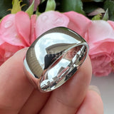 Shiny Polished White Tungsten Couple Ring 2/3/4/5/6/7/8/10mm Nice Comfort Fit Engagement Wedding Bands for Men Women