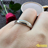 Classic Popular Polished 2-10MM  Trendy Engagement Wedding White Tungsten Comfort Fit Rings Bands for Men Women