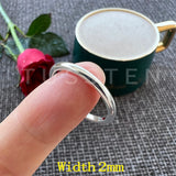 Classic Popular Polished 2-10MM  Trendy Engagement Wedding White Tungsten Comfort Fit Rings Bands for Men Women