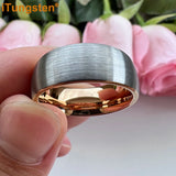 Superb Domed Band Laser Engraved 4/5/6/7/8/10mm Men Women Tungsten Carbide Comfort Fit Rings - Dailylife Jewelry