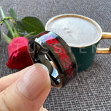 New Arrival High Quality 8MM Dragon Ring Tungsten Wedding Bands For Men and Women - Classic Jewelry