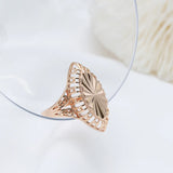 Awesome Hollow Textured New Gothic Personality Embossed 14K Rolled Rose Gold Rings for Women  Jewelry Wedding Party
