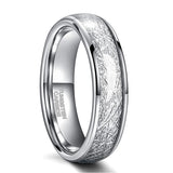 Astonishing Silver Color Polished Thread Tangle Inlay 4/6/8mm Tungsten Carbide Engagement Rings Wedding Bands