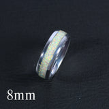 Rose Gold/Silver Color White Created-Opal Tungsten Carbide Wedding Rings For Women Men, Engagement Wedding Gifts