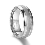 Terrific Frosted 8mm Tungsten Carbide Ring Gold Silver Color For Wedding Engagement BandS Party Rings