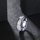 Terrific Frosted 8mm Tungsten Carbide Ring Gold Silver Color For Wedding Engagement BandS Party Rings