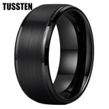 Classic Stepped Beveled Great Workmanship Big 10MM Mens Tungsten Wedding Bands Ideal  Fathers' Day Gift Jewelry