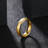 Excellent Frosted Gold/Silver Color Matte 6mm Tungsten Ring for Men Women Wedding engagement Band for Couple