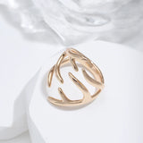 New Arrival Luxury Open Unisex Rolled Rose Gold of 14-Karat Purity Women Party Fine Jewelry Rings