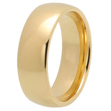 Trendy Jewelry 2/4/6/8/10mm Gold Plated Tungsten Ring For Men and Women Comfort Fit Couple Engagement Wedding Band