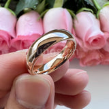 Trendy Jewelry Domed Polished Shiny Beautiful Ring Multiwidth Tungsten Comfort Fit Wedding Band for Men and Women