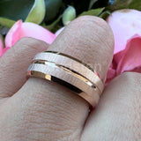 Popular Grooved Brushed Beveled Finish 6mm 8mm Classic Wedding Band Men Women Tungsten Carbide Comfort Fit Ring
