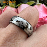 Superb 6mm 8mm Cool Pattern Domed Finish Engraved Fashion Men Women Tungsten Engagement Wedding Comfort Fit Band