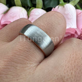 Superb Domed Band Laser Engraved 4/5/6/7/8/10mm Men Women Tungsten Carbide Comfort Fit Rings - Dailylife Jewelry