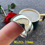 Classic Popular Polished 2-10MM  Trendy Engagement Wedding White Tungsten Comfort Fit Rings Bands for Men Women