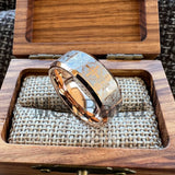 Laser Carved Complex Cross Pattern Dome Polished 6/8mm Comfortable Fit Wedding Tungsten Ring