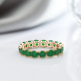 New Unusual Full Claw Green AAA Zircon Fashion Rings For Women - Filled 14K Rose Gold Luxury Jewelry