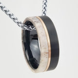 Matte Brushed Deer Antler Inlay 8mm Tungsten Carbide Comfort Fit Wedding Rings For Men Engagement Bands Jewelry