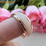 Awesome Domed Grooved Sandblasted 6mm 8mm Tungsten Carbide Comfort Fit Ring for Women Men - Gift Jewelry