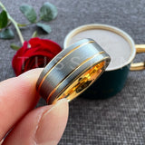 Excellent Grooved Polished Finish 8MM Trendy Gift Jewelry Men and Women Tungsten Engagement Rings Bands