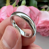Shiny Polished White Tungsten Couple Ring 2/3/4/5/6/7/8/10mm Nice Comfort Fit Engagement Wedding Bands for Men Women