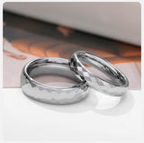 High Quality Multi-faceted Rhombus 4mm/6mm Tungsten Wedding Rings for Couples - Men Women Promise Engagement Jewelry