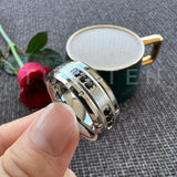 New Black CZ Inlay 8MM Cool Men's Women's Promise Wedding Band Tungsten Steel Combination Rings