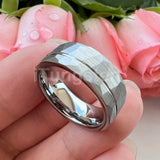 High Quality Cool Hammer 8mm Men and Women Tungsten Comfort Fit Engagement Wedding Band