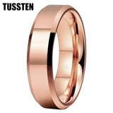 Wonderful High Polished Beveled Finish 6/8MM Men Women Tungsten Comfortable Fit Engagement Wedding Band Rings