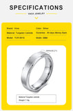 High Quality Anti Scratch 5mm Classic Tungsten Rings for Men - Simple Classic Male Bridegroom Wedding Bands,
