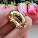 Trendy Laser Engraved 6mm 8mm Fashion Tungsten Carbide Comfort Fit Ring for Men Women - Engagement Wedding Band