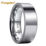 I Love You Engraved 6/8/10/12mm Fashion Tungsten Trendy Comfort Fit Wedding Engagement Band for Men and Women