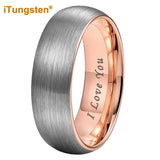 Superb Domed Band Laser Engraved 4/5/6/7/8/10mm Men Women Tungsten Carbide Comfort Fit Rings - Dailylife Jewelry