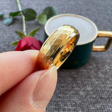 New Arrival Classic Domed Hammer 6MM/8MM Tungsten Men and Women Wedding Comfort Fit Bands Rings Fashion Jewelry