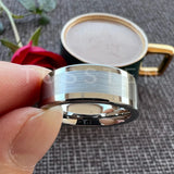 High Quality Polished Brushed Flat 6MM/8MM Tungsten Comfort Fit Wedding Bands for Men and Women Rings